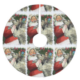 Irish Wolfhound jul Julgransmatta Borstad Polyester