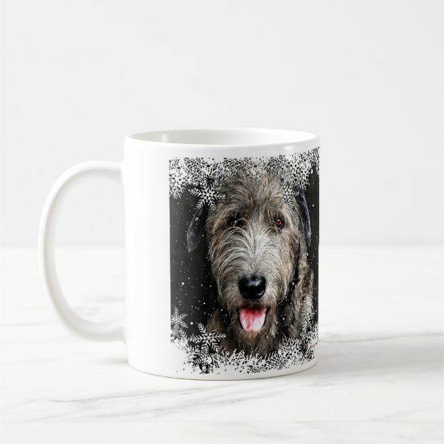 Irish Wolfhound jul Mugg (Vänster)