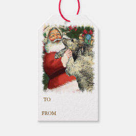 Irish Wolfhound jul Presentetikett