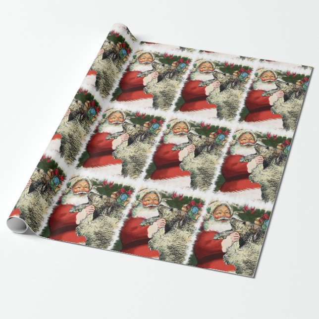 Irish Wolfhound jul Presentpapper (Utrullad)