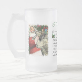 Irish Wolfhound-julklappar Frostat Ölglas