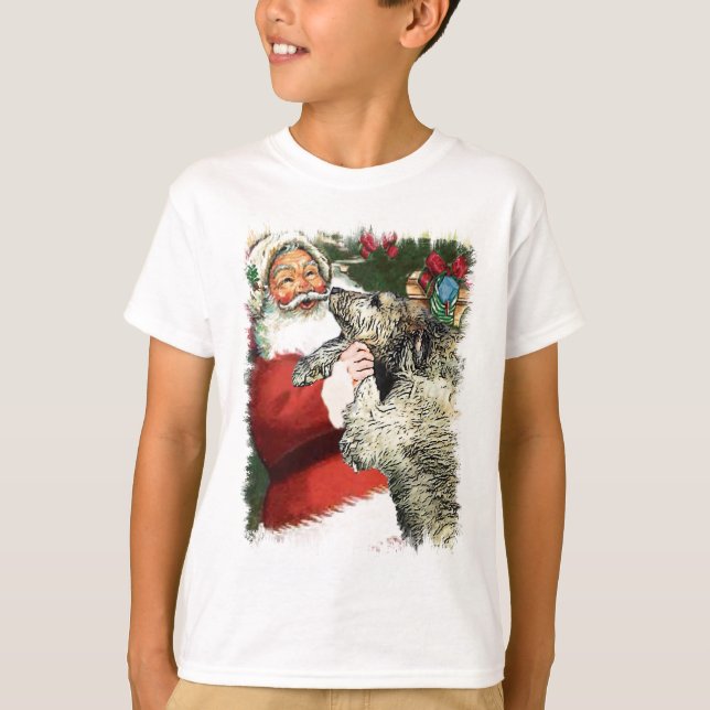 Irish Wolfhound-julklappar T Shirt (Framsida)