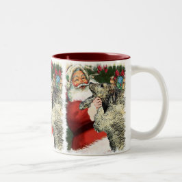Irish Wolfhound-julklappar Två-Tonad Mugg