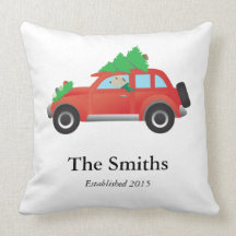 Irish Wolfhound kör julbil