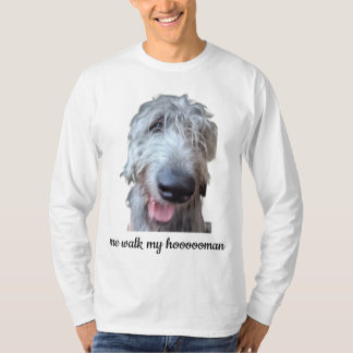 Irish Wolfhound Långärmad Tröja – Jag Går 