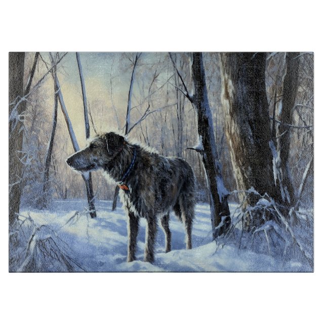 Irish Wolfhound Låt det snöa jul (Framsidan)