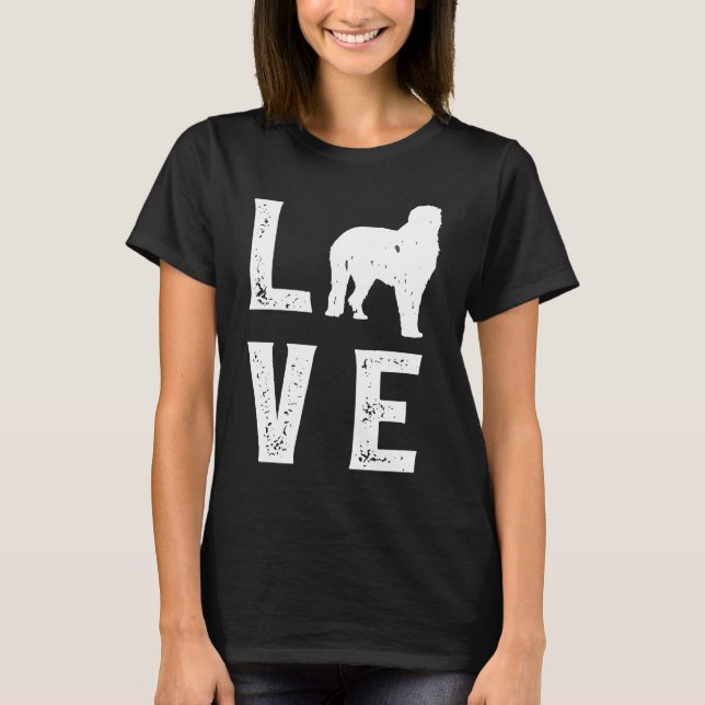 Irish Wolfhound Love T Shirt (Framsida)