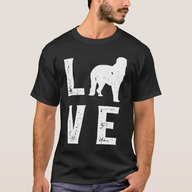 Irish Wolfhound Love T Shirt (Framsida)