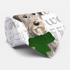 Irish Wolfhound Lundfunny Woof jul Hund älskare Slips