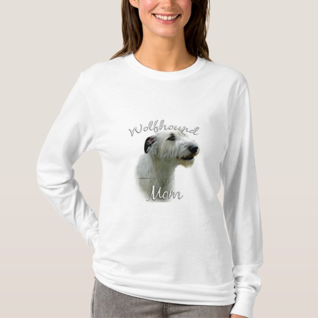 Irish Wolfhound Mamma 2 T Shirt (Framsida)