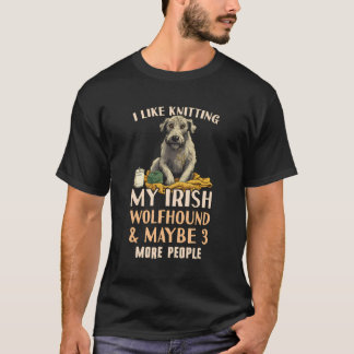 Irish Wolfhound Mamma Outfit Irish Wolfhound Knitt T Shirt