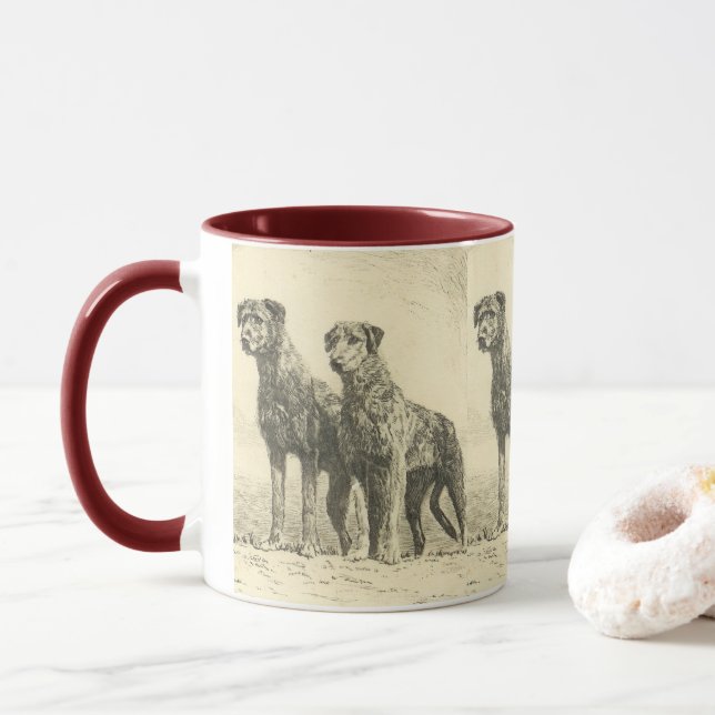 Irish wolfhound mugg (Med munk)
