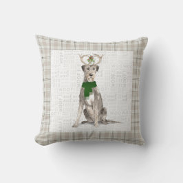 Irish Wolfhound och Taupe Play-Hund Kudde