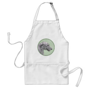Irish Wolfhound Painting - Cute Original Hund Art Förkläde