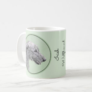 Irish Wolfhound Painting - Cute Original Hund Art Kaffemugg