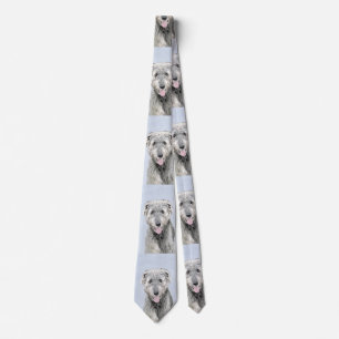 Irish Wolfhound Painting - Cute Original Hund Art Slips