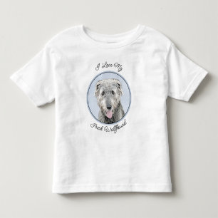 Irish Wolfhound Painting - Cute Original Hund Art T Shirt