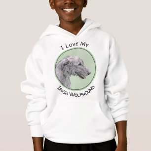Irish Wolfhound Painting - Cute Original Hund Art T Shirt