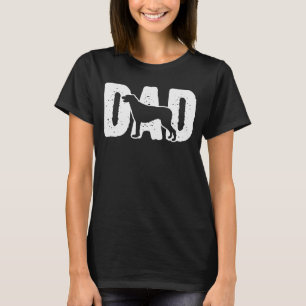 Irish Wolfhound Pappa Far Silhouette Hund T Shirt