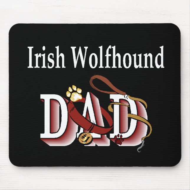 Irish Wolfhound Pappa Gifts Musmatta (Framsidan)