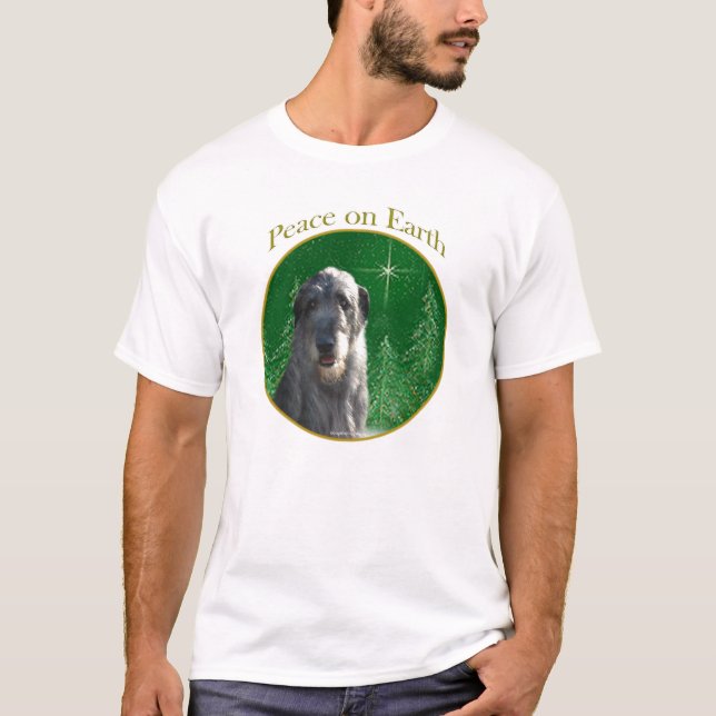 Irish Wolfhound Peace T-shirt (Framsida)