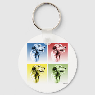 Irish Wolfhound Pop Nyckelring