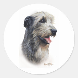 Irish Wolfhound Runt Klistermärke