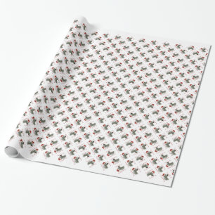 Irish Wolfhound Santa Tassar Presentpapper