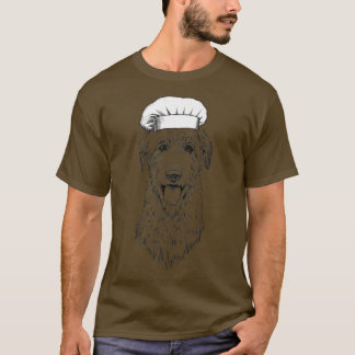 Irish Wolfhound Sighthound Dog Cook Chef Funny Coo T Shirt