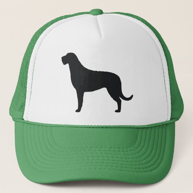 Irish Wolfhound Siluett Truckerkeps (Framsida)