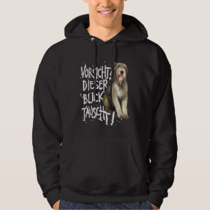 Irish Wolfhound som säger en underlig Gift-Hund Hoodie