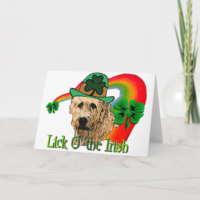Irish Wolfhound St Patricks Kort (Framsida)