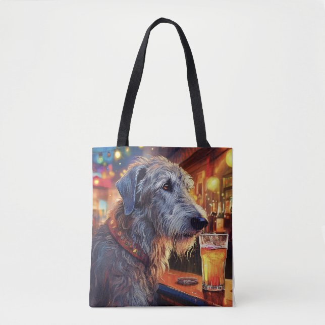 Irish Wolfhound Tote Tygkasse (Framsida)