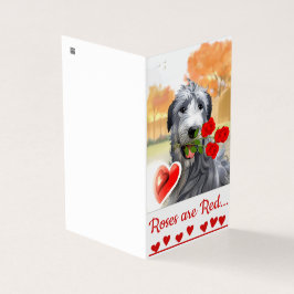 Irish Wolfhound Valentine-grafikkort Kort