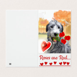 Irish Wolfhound Valentine-grafikkort Kort