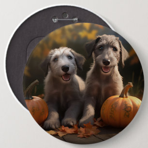 Irish Wolfhound Valp Höstglädje Pumpa Knapp