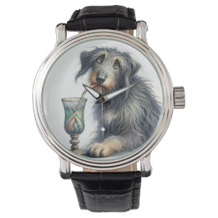 Irish Wolfhound with Soda Armbandsur