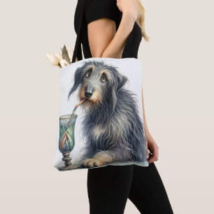 Irish Wolfhound with Soda Tygkasse