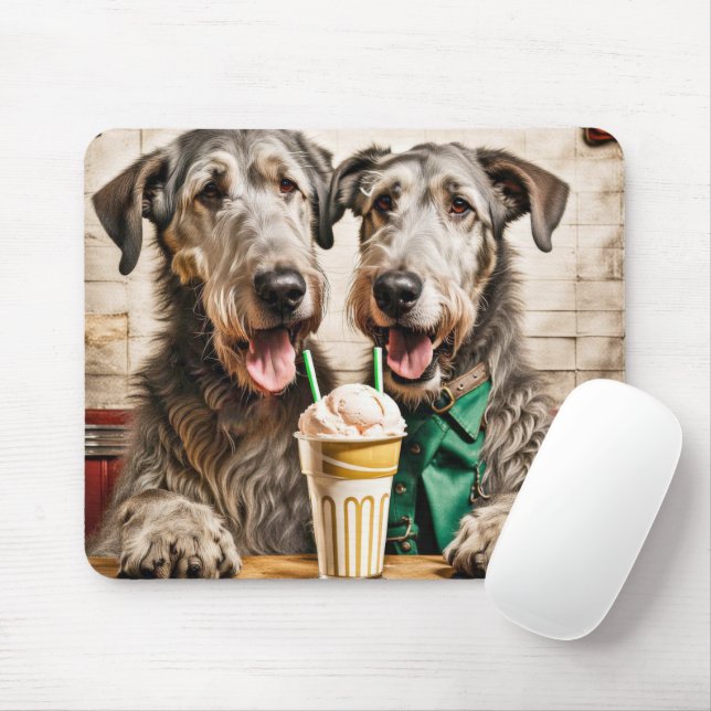 Irish Wolfhounds with Ice Cream Soda Musmatta (Med mus)