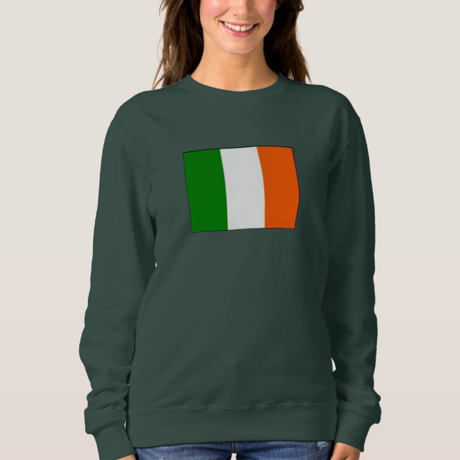 Irish Womens Sweatshirt T Shirt (Framsida)