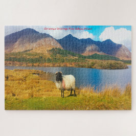 Irish Wooly Sheep Galway Ireland Jigszle Puzzle Pussel