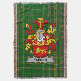 Irish Yarner Jackar om Arm Family Crest Ireland Filt