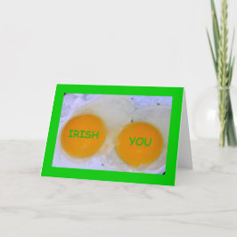 Irish You an Egg-stra Speciell St patrick's day Kort