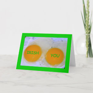 Irish You an Egg-stra Speciell St patrick's day Kort
