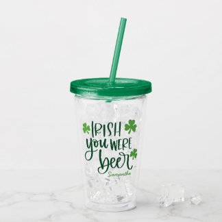 Irish You Were Beer Roligt St. Patrick’s Day Take Away Mugg