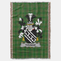 Irish Younge Jackar om Arm Family Crest Ireland