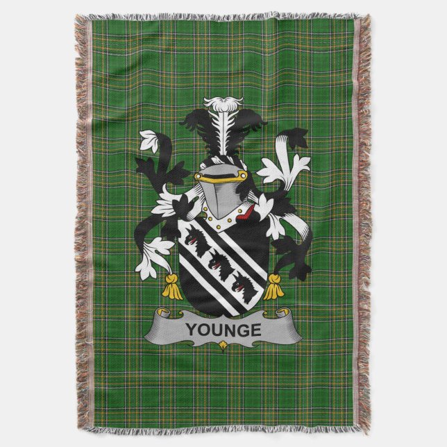 Irish Younge Jackar om Arm Family Crest Ireland Filt (Framsidan Vertikal)