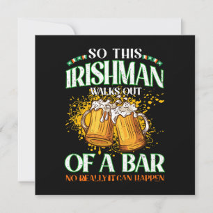 Irishman dricker Beer St. Patrick's Day