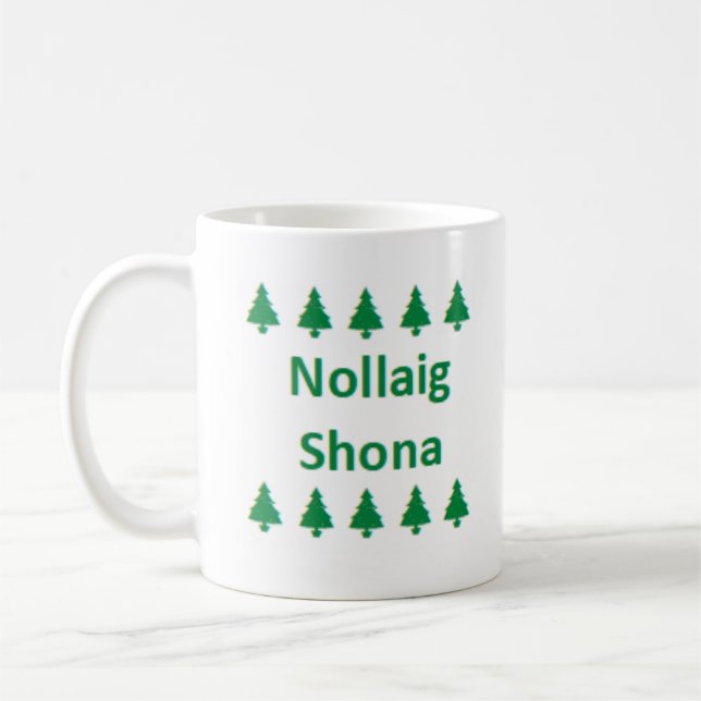 irisk nollaig shona kaffemugg (Vänster)