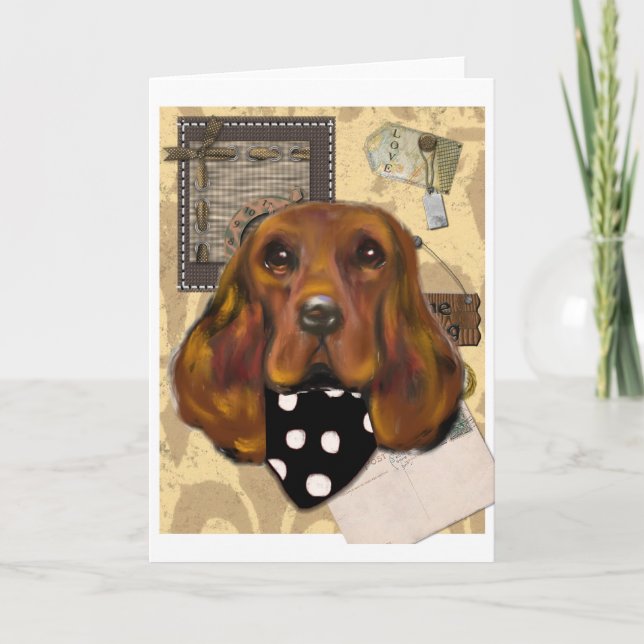 IRISK SETTER HELGKORT (Framsida)